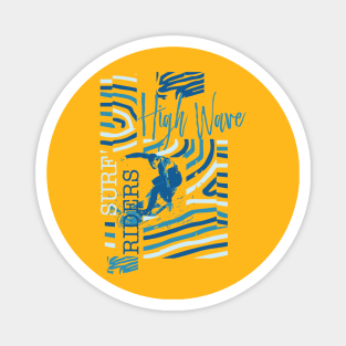 High wave Surf Riders Magnet